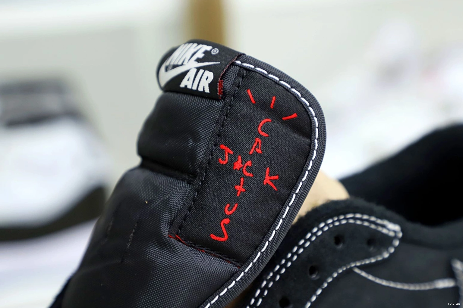 OG AIR “BLACK 1 PHANTOM” LOW JORDAN TRAVIS X SCOTT NIKE 0107